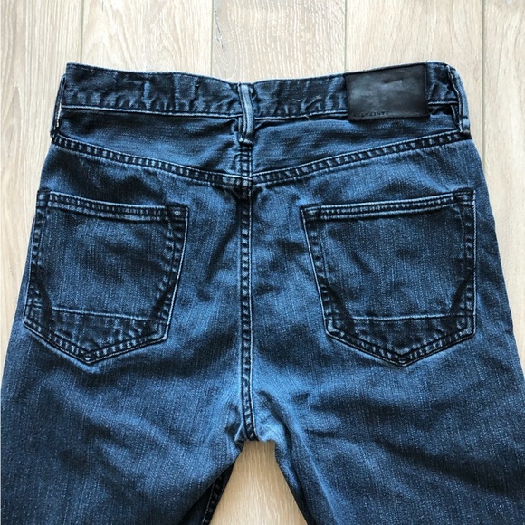 All Saints Dark Blue Straight Leg Jeans - Picture 5 of 12